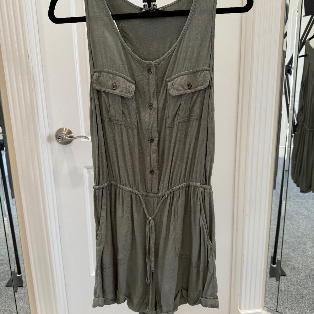 Iris Army Green Romper